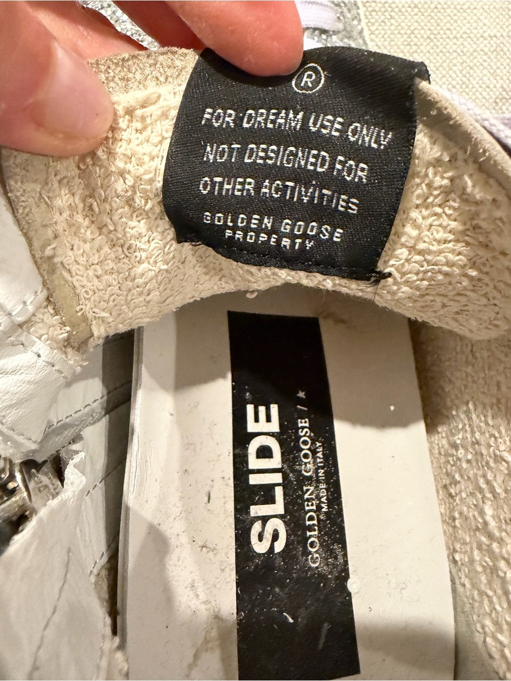 Golden Goose Silver Glitter & Purple High-Top Sneakers - Picture 8 of 8